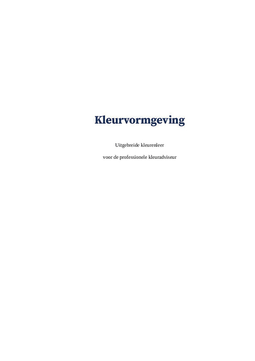 Boek Kleurvormgeving Uitgebreide kleurenleer voor de professionele kleurenadviseur - Afbeelding 4