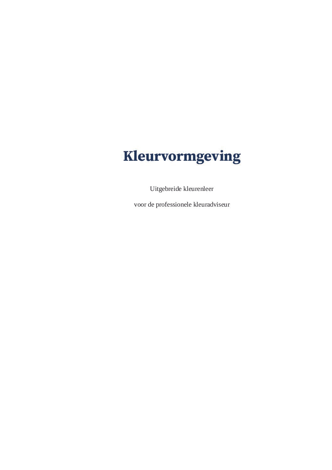 Boek Kleurvormgeving Uitgebreide kleurenleer voor de professionele kleurenadviseur - Afbeelding 4
